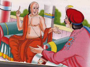 pandit ramnarayan gives opinion to the king