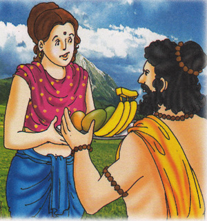 sadhu forgot his pledge for saw the beauty of the girl