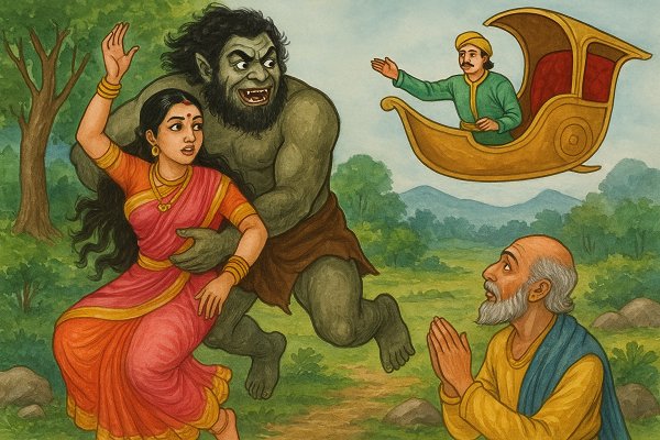 Mahadevi's Abduction in the Forest