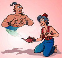 Aladdin and The Genie