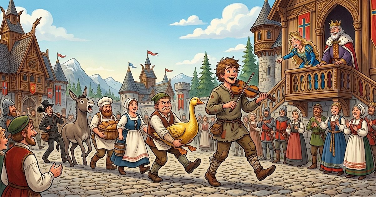 Hans Who Made the Princess Laugh - A young man making the princess laugh in a folk tale.