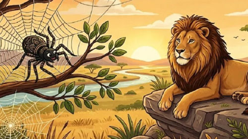 Folk Tale: Ananzi and the Lion