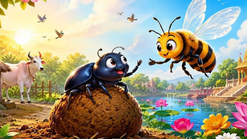 Folk Tale: The Cow Dung Beetle