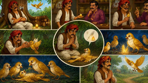 Folk Tale: The Lucky Bird