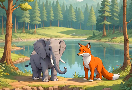 Hitopadesha Story - The Elephant and the Jackal
