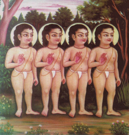 Four sages including Sanatkumara