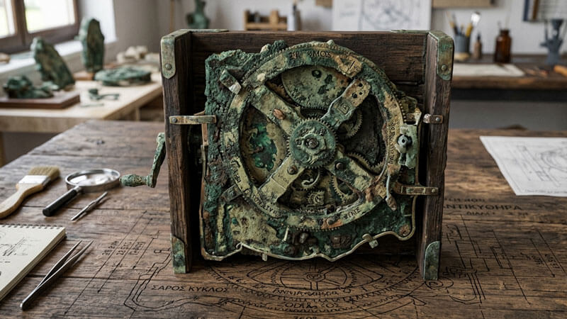 Bronze gears of the ancient Antikythera Mechanism astronomical calculator