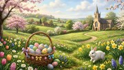 Springtime Easter Meadow